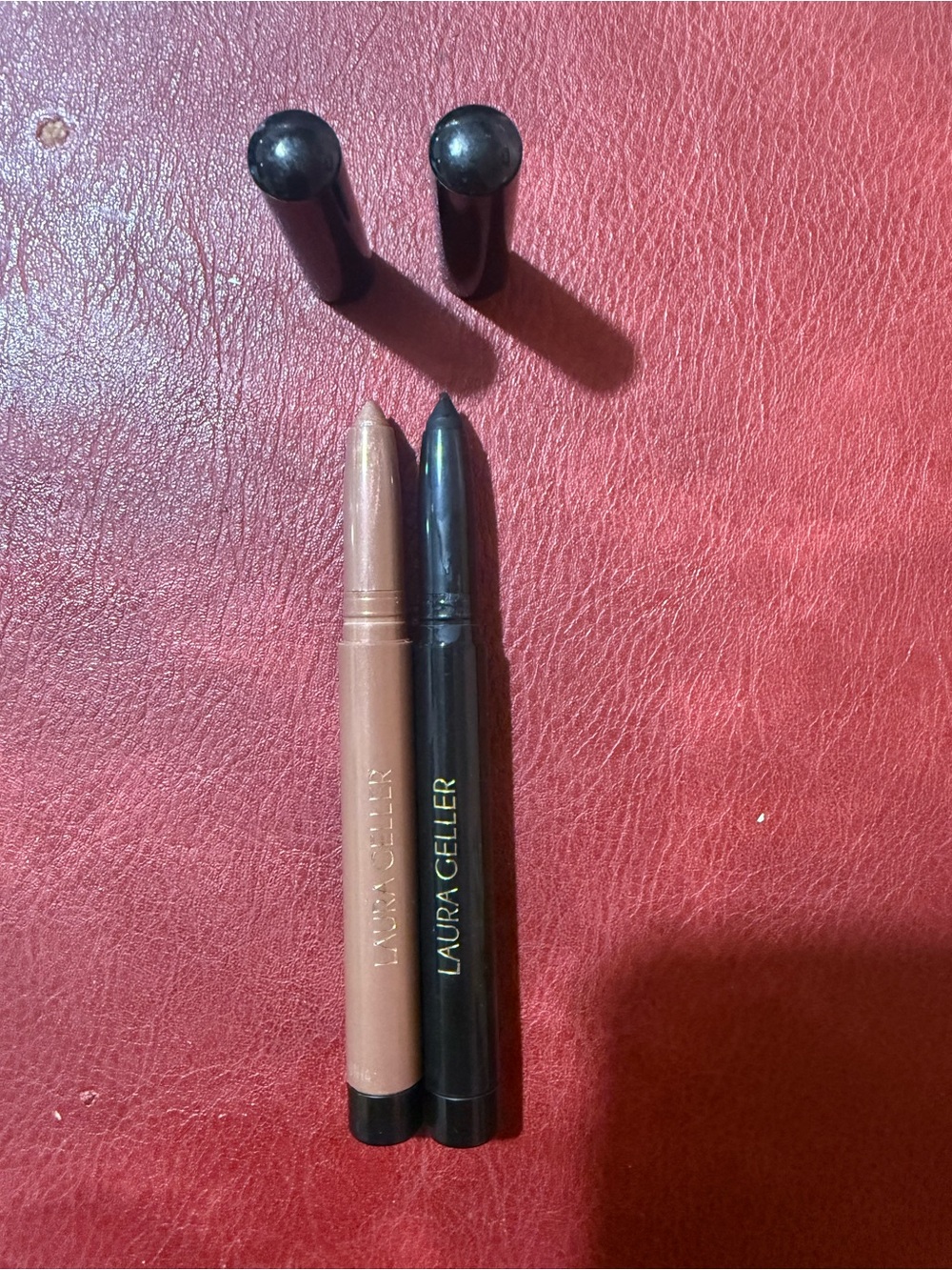 Laura Geller Kajal Longwear Eyeliner Kohl Deep Black & Ember set of 2